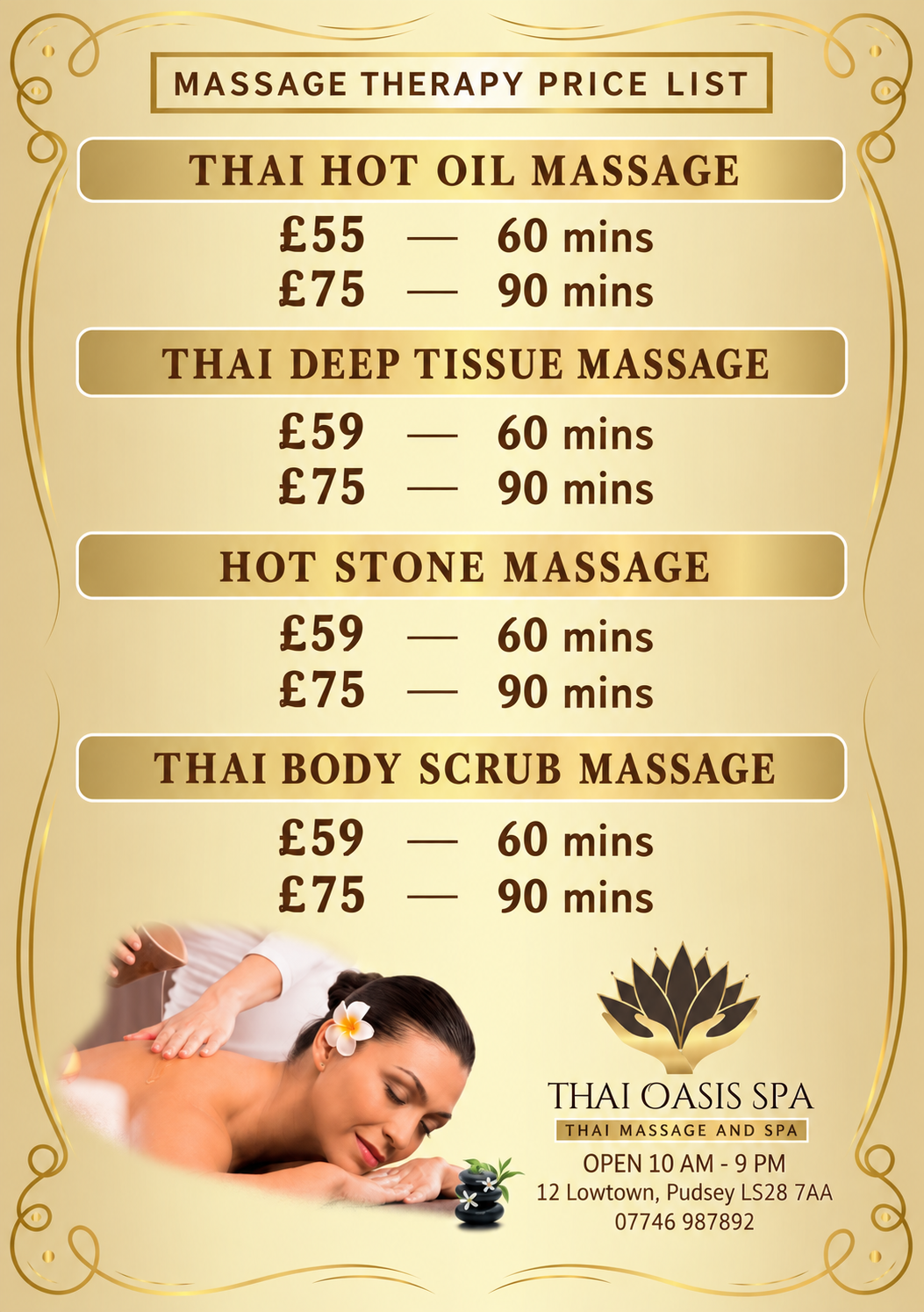 Thai ioasis Spa Services